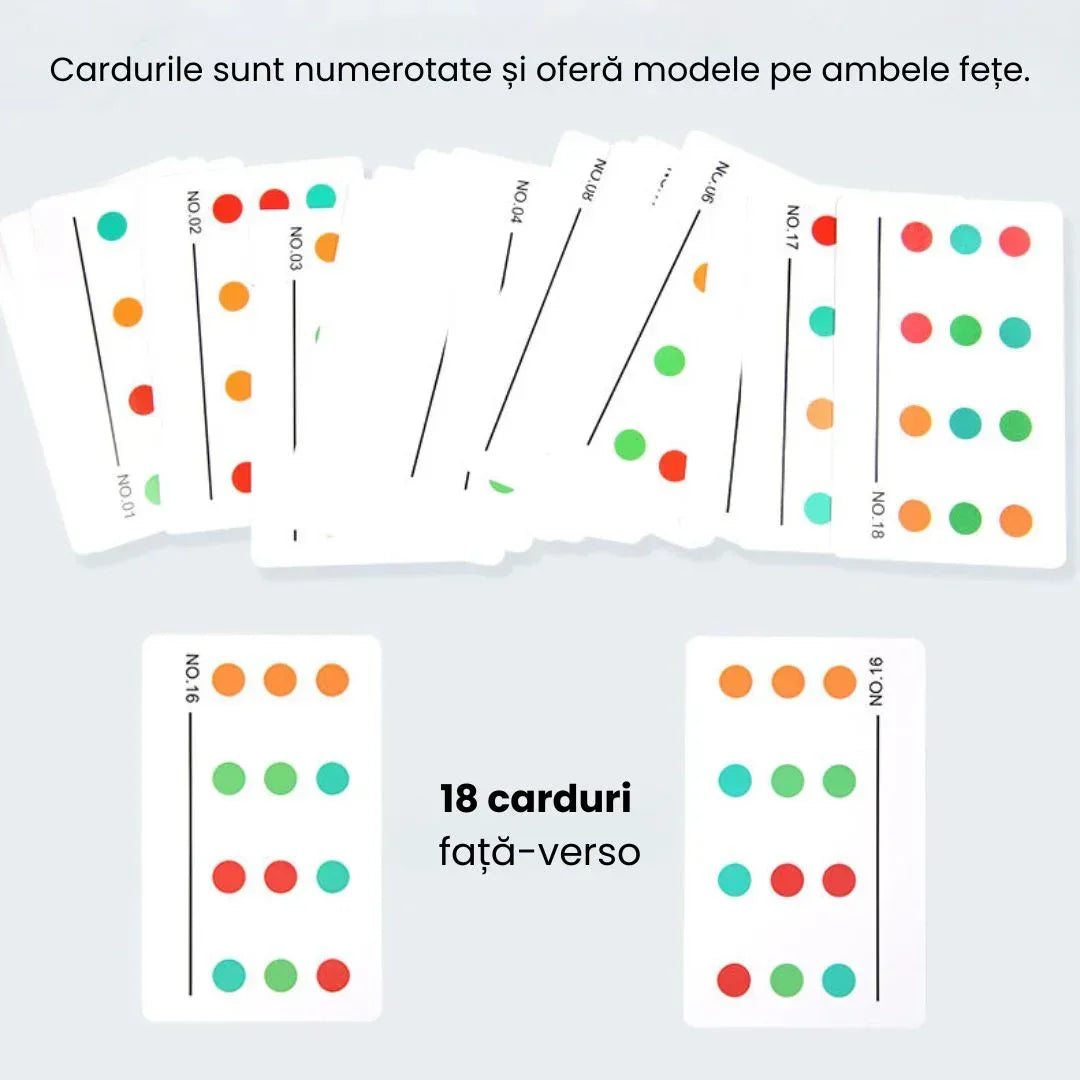Joc de potrivire a culorilor, 1-2 jucători, 3 ani+