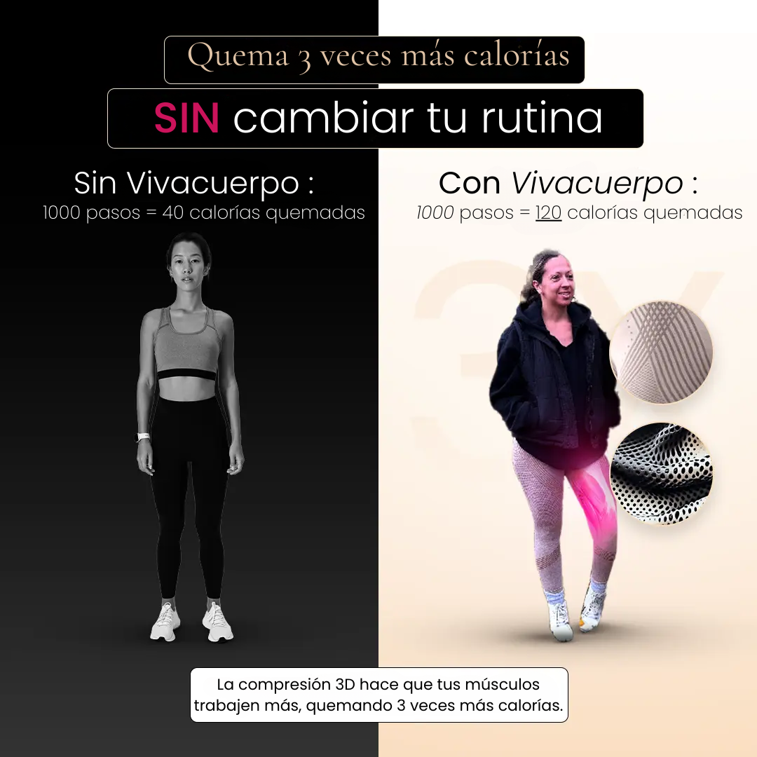 Leggings 3D VivaCuerpo™ - Morado