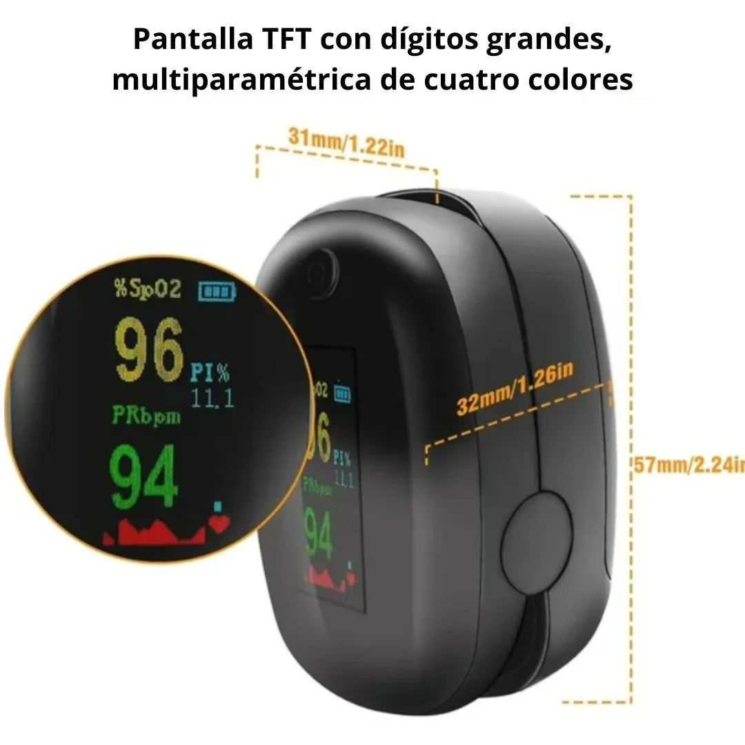 Oxímetro Digital Portátil – Mide tu oxigenación y frecuencia cardíaca en segundos