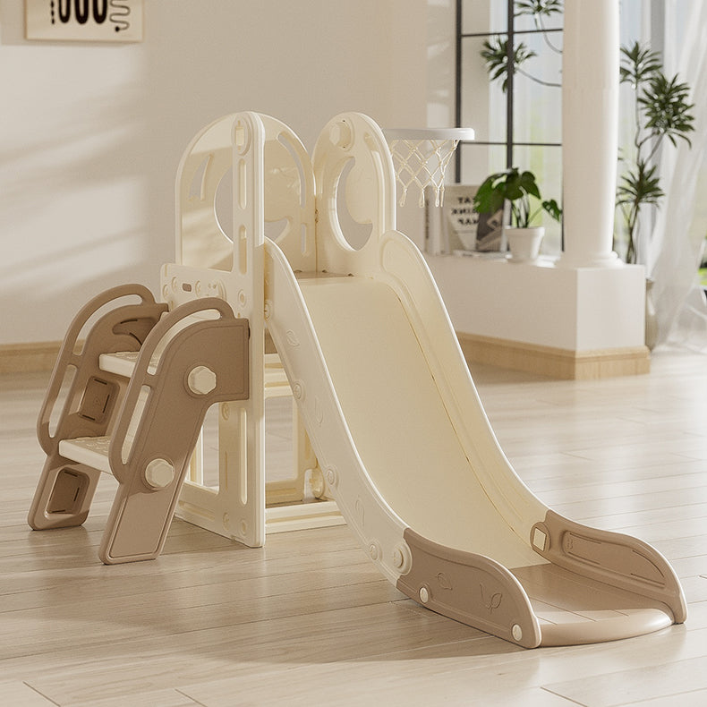 Tobogan 2 in 1 si cos de baschet pentru copii, pentru interior/exterior