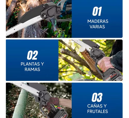 MOTOSIERRA RECARGABLE INALÁMBRICA + 1 una batería