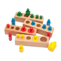 Set Cilindri Montessori din lemn, 2 ani+ - Default Title