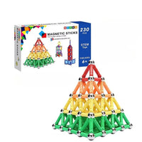 Set Magnetic 3D STEM, cu 230 piese de construit - Default Title